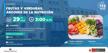 Capacitacion online - "Frutas y verduras, arcoíris de la nutrición" MINSA