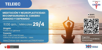  Capacitacion online - "Meditación y neuroplasticidad: reconfigurando el cerebro ansioso y deprimido" 