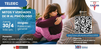 Capacitacion  online - "Mitos y verdades de ir al psicólogo" Hospital Nacional Arzobispo Loayza