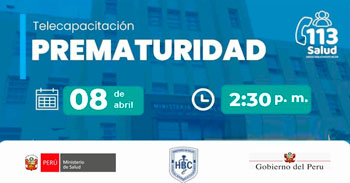 Capacitación virtual "Prematuridad" del MINSA