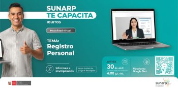  Capacitación VIRTUAL - "Registro Personal" Sunarp 