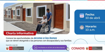  Charla virtual - "Accede a más oportunidades para tu vivienda" Ministerio de Vivienda