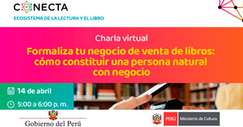  Charla online "Formaliza tu negocio de venta de libros: cómo constituir una persona natural con negocio" 
