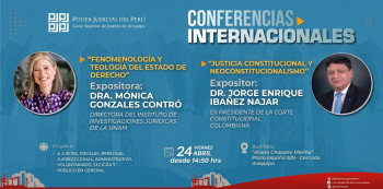 Conferencia presencial - "Estado de derecho: justicia constitucional y neoconstitucionalismo" 