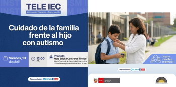  Evento virtual - "Cuidado de la familia frente al hijo con autismo" Instituto Nacional de Salud Mental