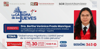 Conferencia online gratis - "Gobernanza migratoria y control penal de la inmigración" La Cátedra de los Jueves