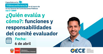 Conferencia online gratis "¿Quién evalúa y cómo?: funciones y responsabilidades del comité evaluador" del OECE