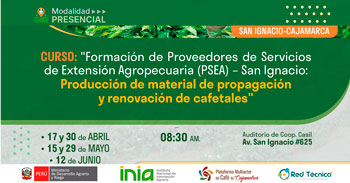  Curso presencial "Formación de Proveedores de Servicios de Extensión Agropecuaria (PSEA)" del INIA