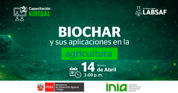 Curso virtual "Biochar y sus aplicaciones en la agricultura" del INIA