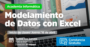 Curso online gratis "Modelamiento de datos con Excel" de la Municipalidad de Jesús María