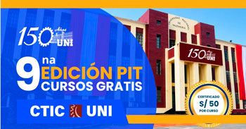 Cursos online gratis de la UNI para estudiantes y egresados de universidades e institutos de todo el país