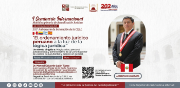 Seminario virtual gratis - "El ordenamiento jurídico peruano a la luz de la lógica jurídica" 