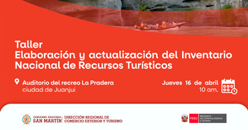 Taller presencial gratis "Elaboración y Actualización del Inventario Nacional de Recursos Turísticos"