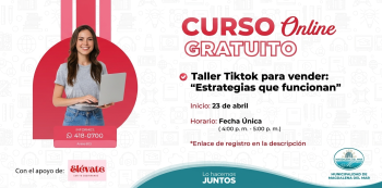  Taller online gratis - "Tiktok para Vender: Estrategias que funcionan" Municipalidad de Magdalena del Mar