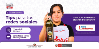  Taller virtual - "Tips para tus redes sociales" Ministerio de la Producción (PRODUCE)