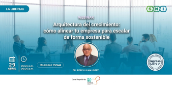 Webinar online - "Arquitectura del crecimiento: cómo alinear tu empresa para escalar de forma sostenible"