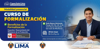 Capacitación presencial - "Formalización" Municipalidad de Lima