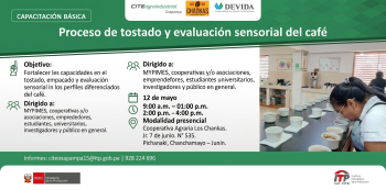 Capacitación presencial - "Proceso de tostado y evaluación sensorial del café" CITEagroindustrial Oxapampa