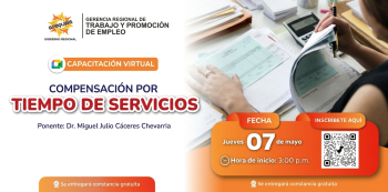  Capacitación virtual - "Compensación por Tiempo de Servicios (CTS)" 