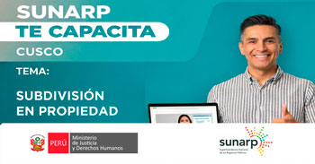 Capacitación online - "Subdivisión en Propiedad" SUNARP