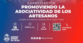 Capacitación virtual - "Promoviendo la Asociatividad de los Artesanos" Gobierno Regional del Callao