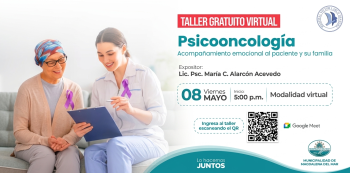  Taller online - "Psicooncología - acompañamiento emocional al paciente y su familia" 