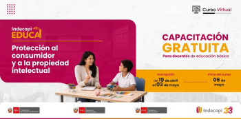  Curso online gratis "Protección al consumidor y a la propiedad intelectual" del Indecopi - Minedu