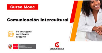  Curso online gratis - "Comunicación Intercultural" MINJUSDH