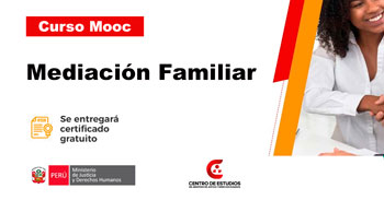  Curso online gratis "Mediación Familiar"  del Ministerio de Justicia