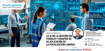 Seminario presencial La IA en la gestión del trabajo y desafíos de su aplicación en la fiscalización labora