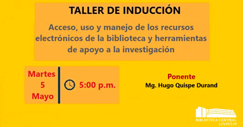 Taller virtual "Uso y manejo de recursos electrónicos y herramientas de investigación" 