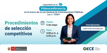  Videoconferencia VIRTUAL Gratis - "Procedimientos de selección competitivos" OECE