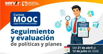  Curso online gratis con certificado "Seguimiento y Evaluación de Políticas y Planes" de SERVIR