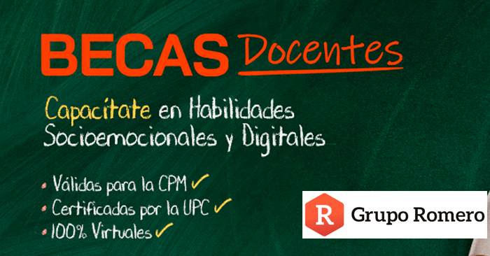  Becas para docentes del Grupo Romero | Convocatoria 2025 de Fundación Romero