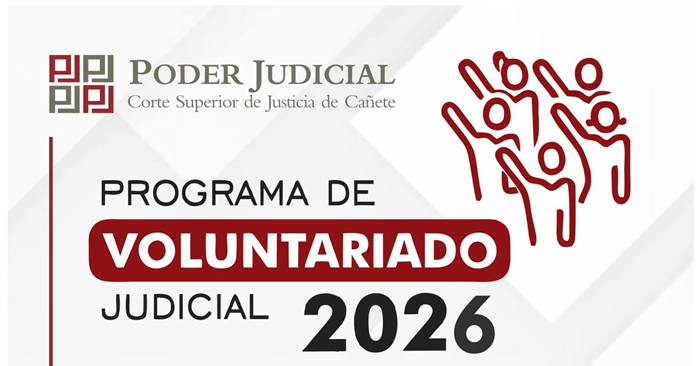 Programa de Voluntariado de la Corte Superior de Justicia de Cañete