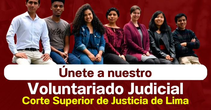 Programa de Voluntariado de la Corte Superior de Justicia de  Lima