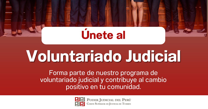 Programa de Voluntariado de la Corte Superior de Justicia de Tumbes