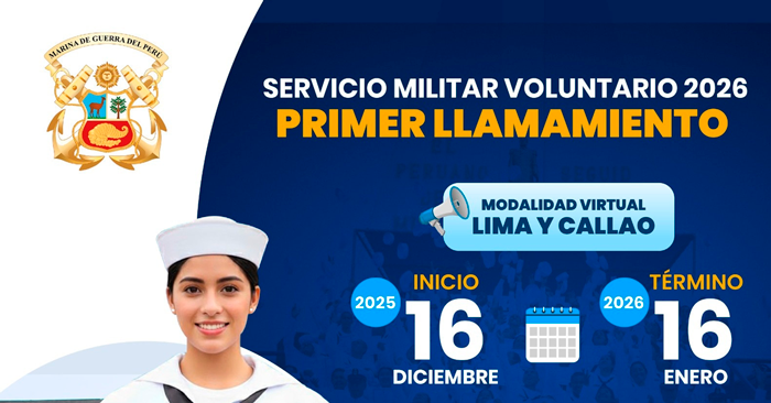  Servicio Militar - Voluntario en la Marina de Guerra del Perú
