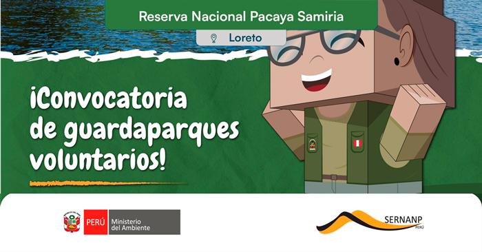 Programa de Guardaparques Voluntarios de la RN Pacaya Samiria 2026