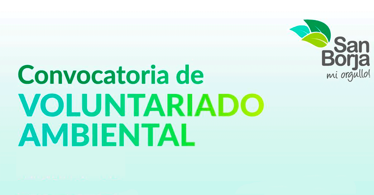 Programa de Voluntariado ambiental de la Municipalidad De San Borja