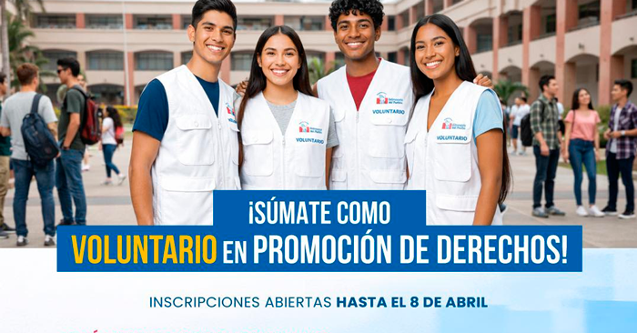 Programa de voluntariado en Promoción de Derechos de la Defensoría del Pueblo