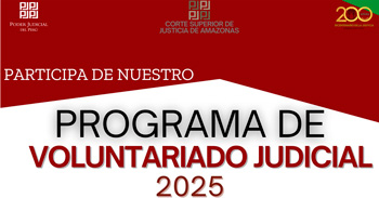 Programa de Voluntariado de la Corte Superior de Justicia de Amazonas