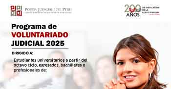 Programa de Voluntariado de la Corte Superior de Justicia de Ayacucho