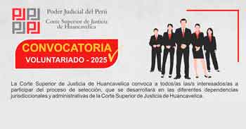 Programa de Voluntariado de la Corte Superior de Justicia de Huancavelica