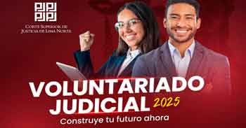 Programa de Voluntariado de la Corte Superior de Justicia de  Lima Norte