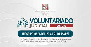 Programa de Voluntariado de la Corte Superior de Justicia de Piura