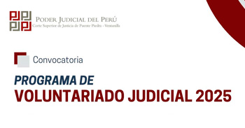 Programa de Voluntariado de la Corte Superior de Justicia de Puente Piedra