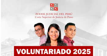 Programa de Voluntariado de la Corte Superior de Justicia de Puno