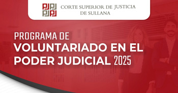 Programa de Voluntariado de la Corte Superior de Justicia de Sullana