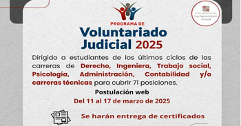 Programa de Voluntariado de la Corte Superior de Justicia de Ucayali 